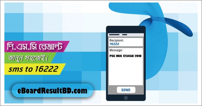 PSC Result 2024 by Mobile SMS Primary Education Board