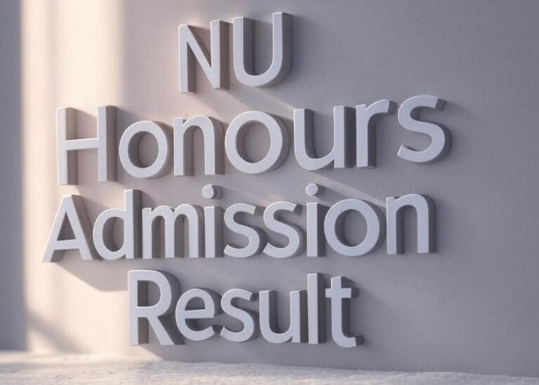 NU Honours Admission Result 2025 – অনার্স ভর্তি রেজাল্ট